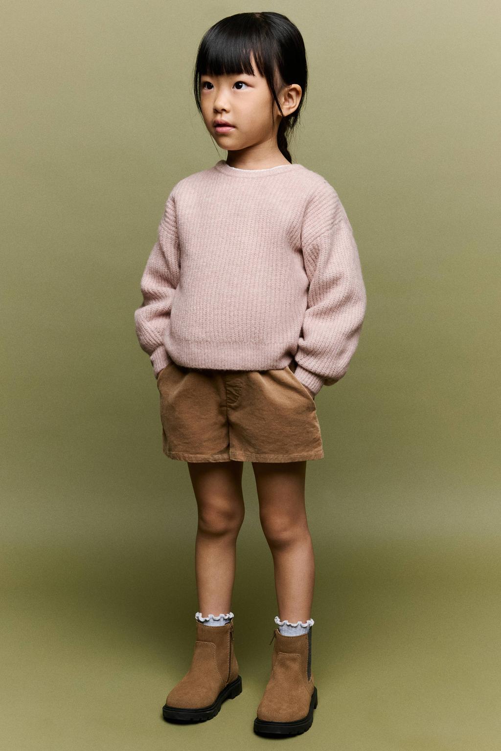 Mango Kids gebreide trui - lichtroze
