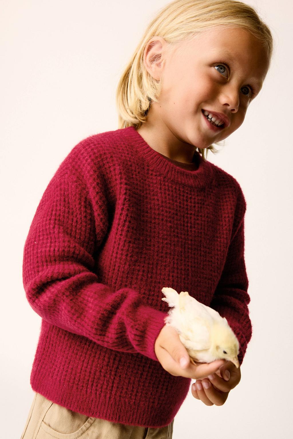 Mango Kids gebreide trui - rood