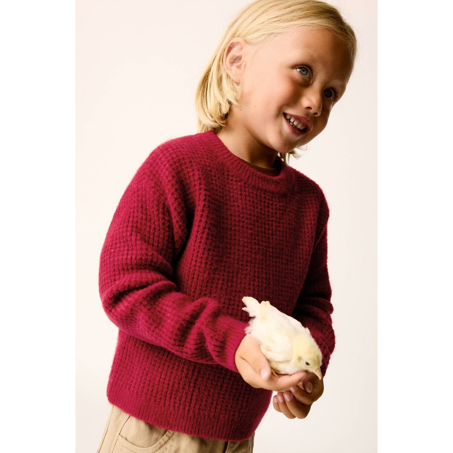 Mango Kids gebreide trui rood
