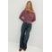 MANGO TEEN gestreepte longsleeve - roze
