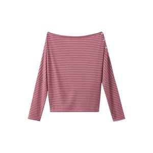 gestreepte longsleeve - roze