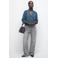 MANGO TEEN rechtvallende overslagtop met print - blauw