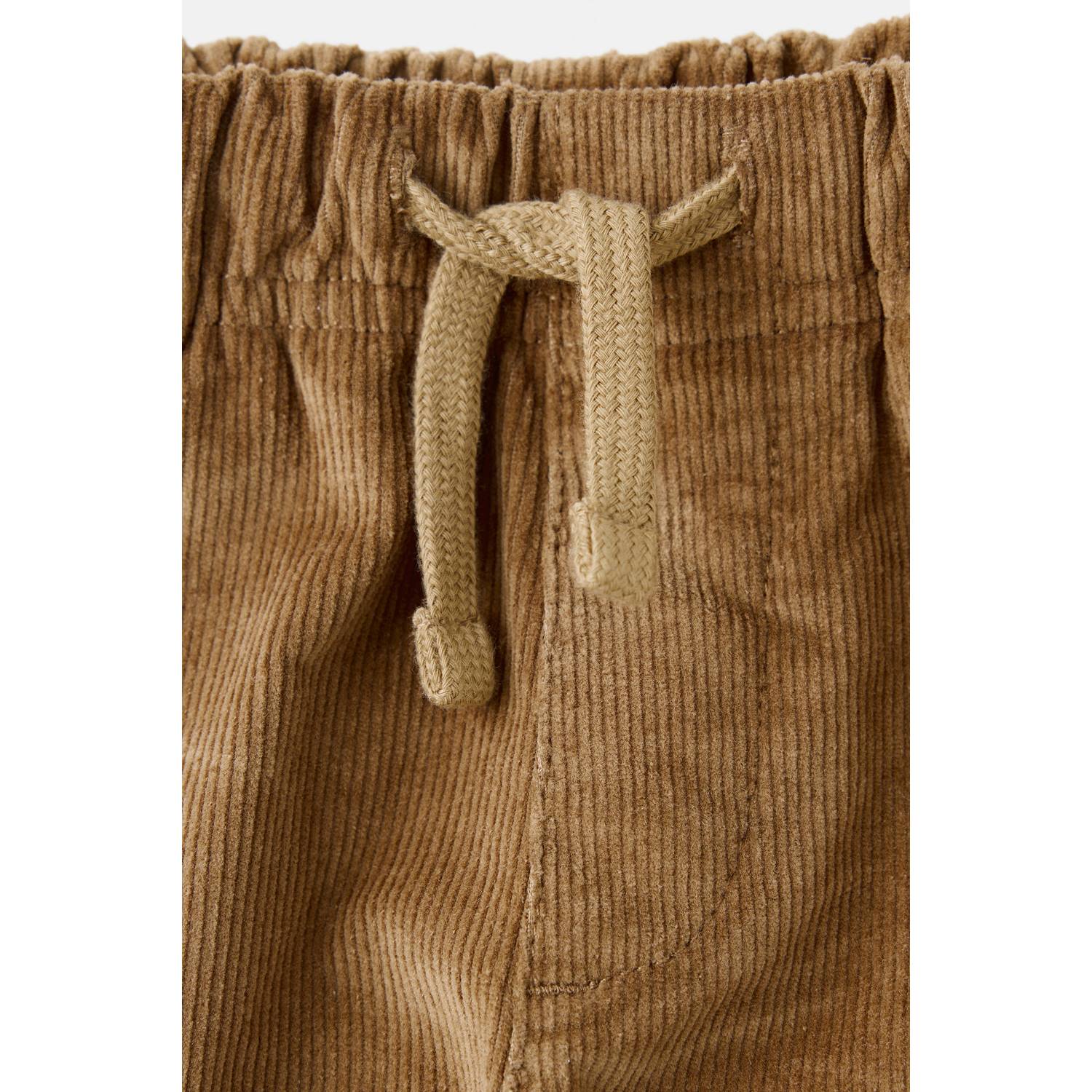 Mango Kids corduroy cargobroek bruin