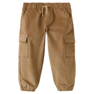 corduroy cargobroek - bruin