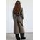 Mango gebreid vest met ceintuur - bruin