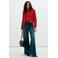 Mango tweed jas met wol - rood