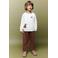 Mango Kids straight leg jeans - donkerrood