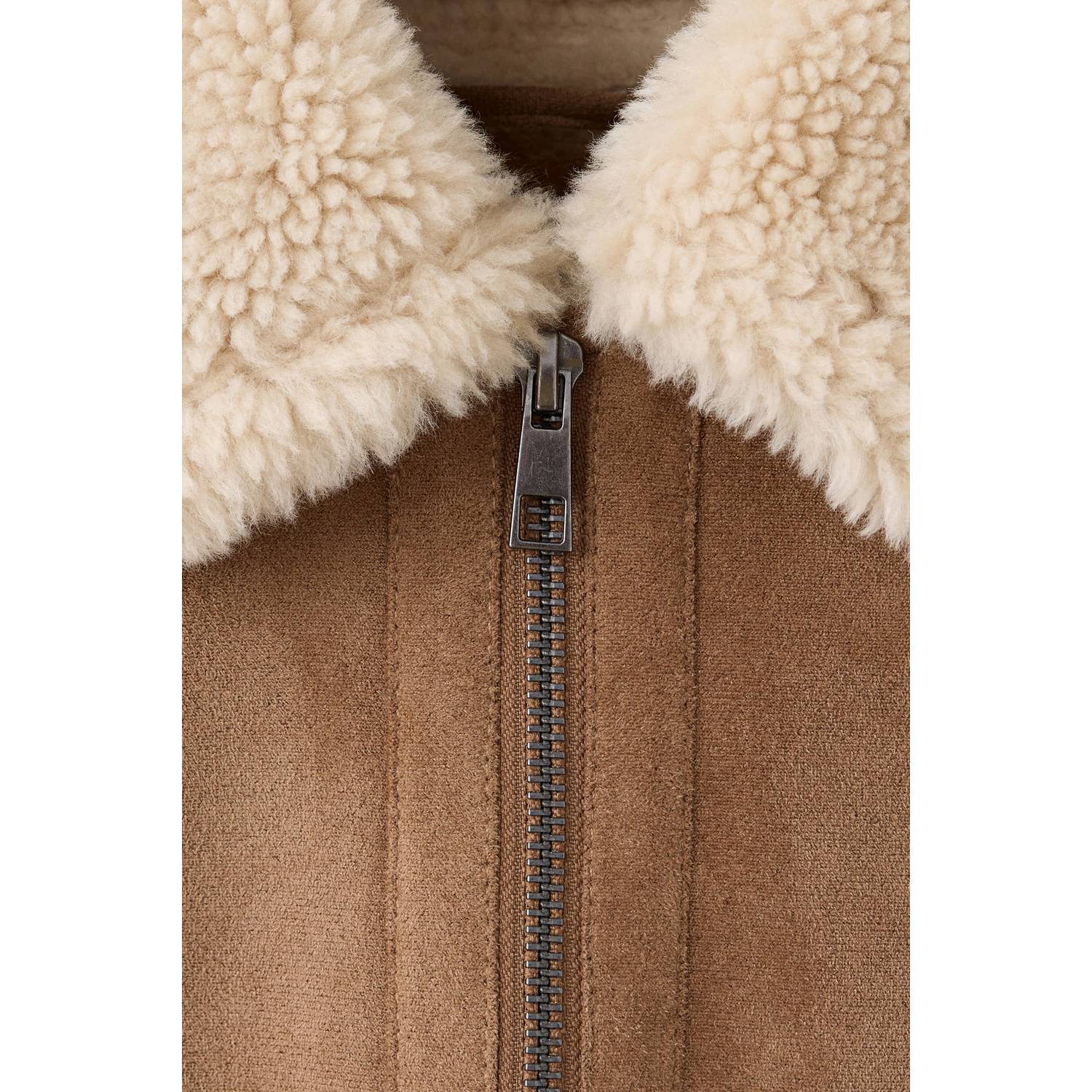 Mango Kids lammy coat bruin