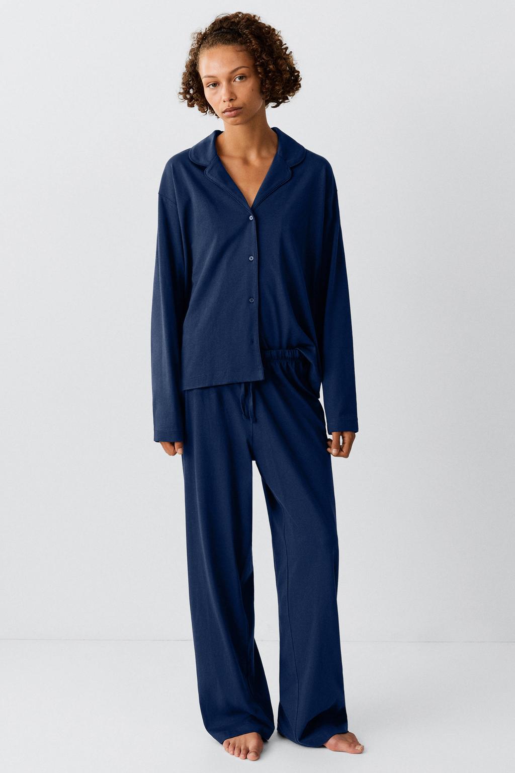 MANGO TEEN pyjama - marineblauw