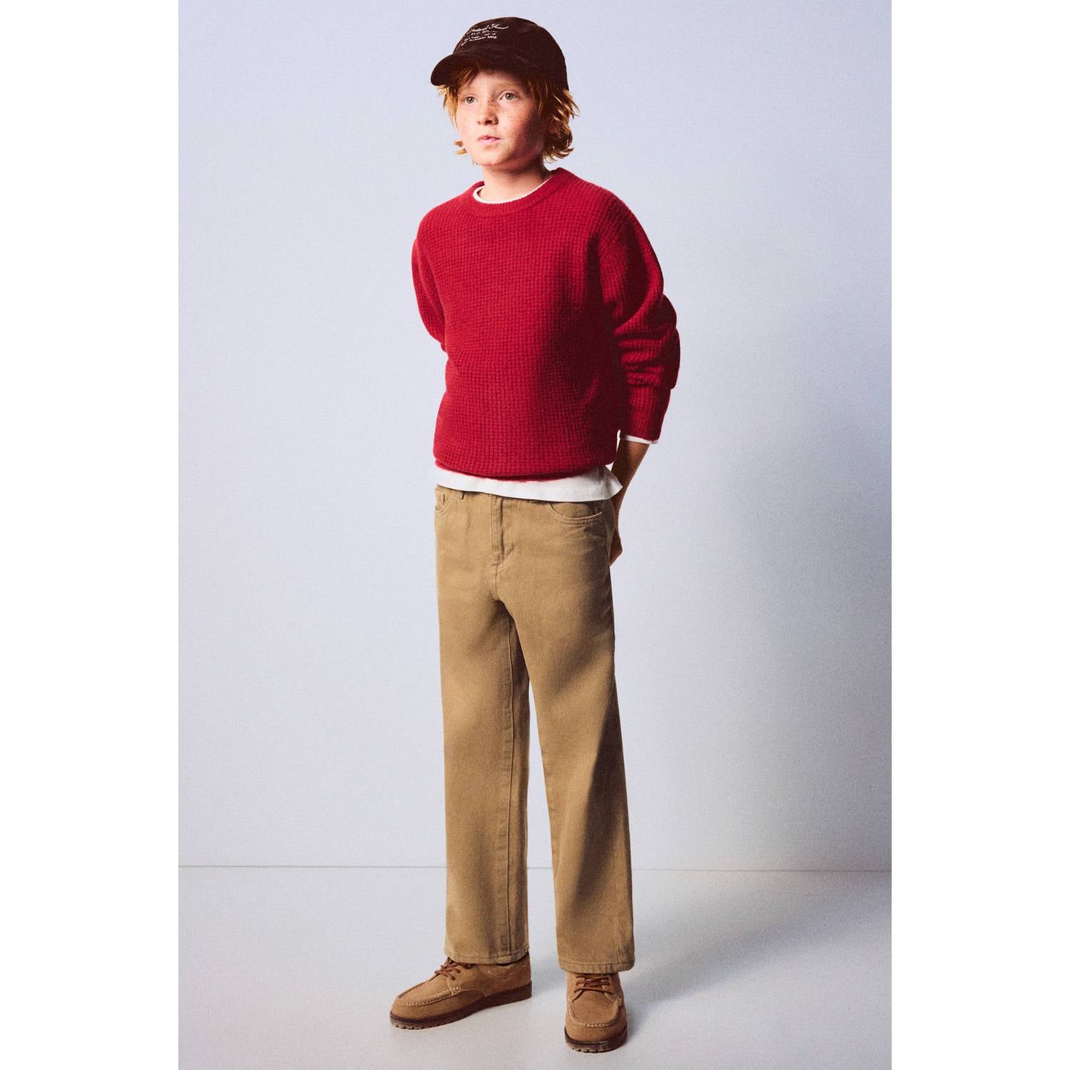 Mango Kids gebreide trui rood