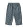 Mango Kids katoenen geruite babybroek - donkerblauw/wit