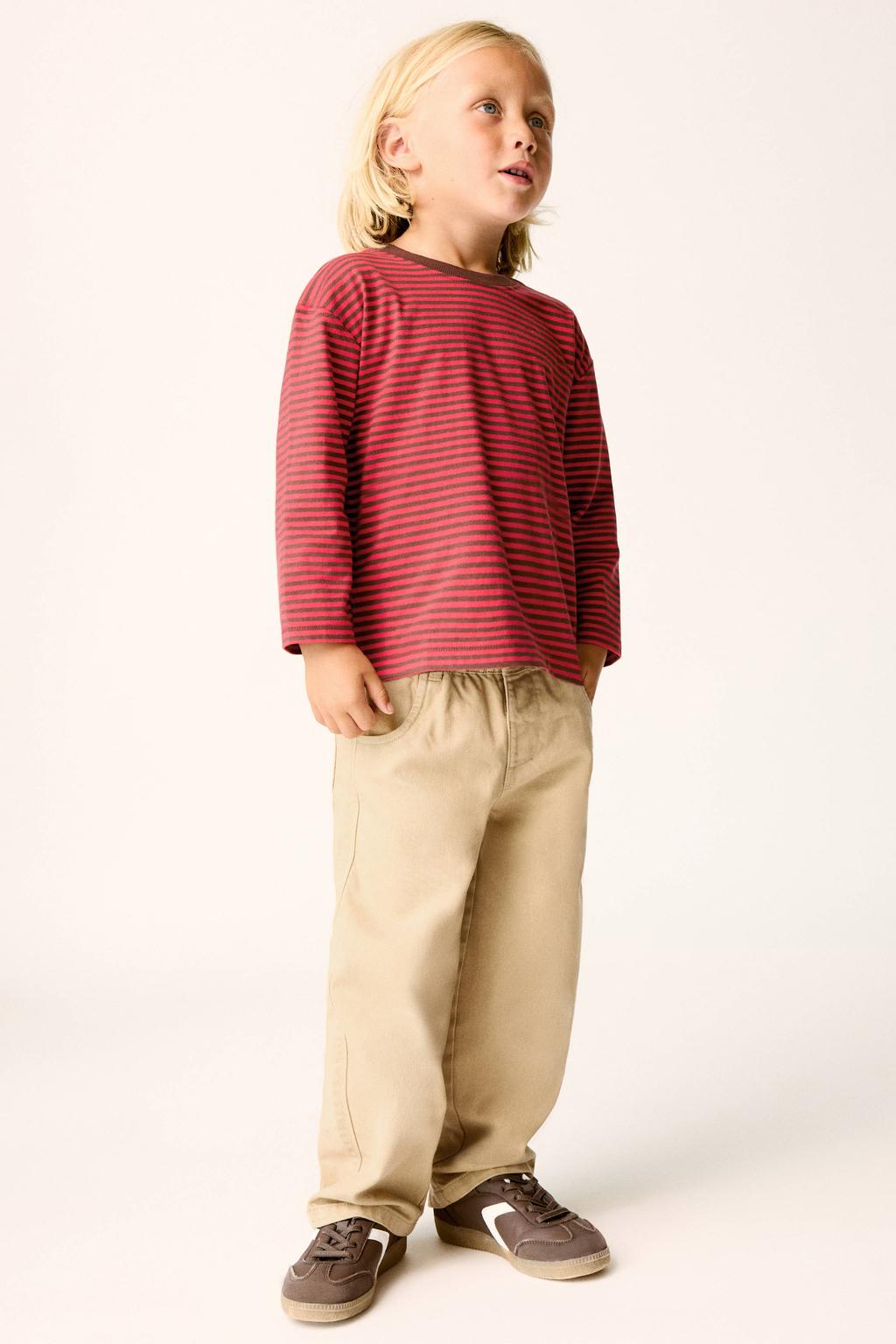 Mango Kids casual broek - lichtbruin