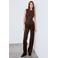 Mango flared broek - bruin