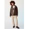 Mango Kids ballon barrel jeans - beige