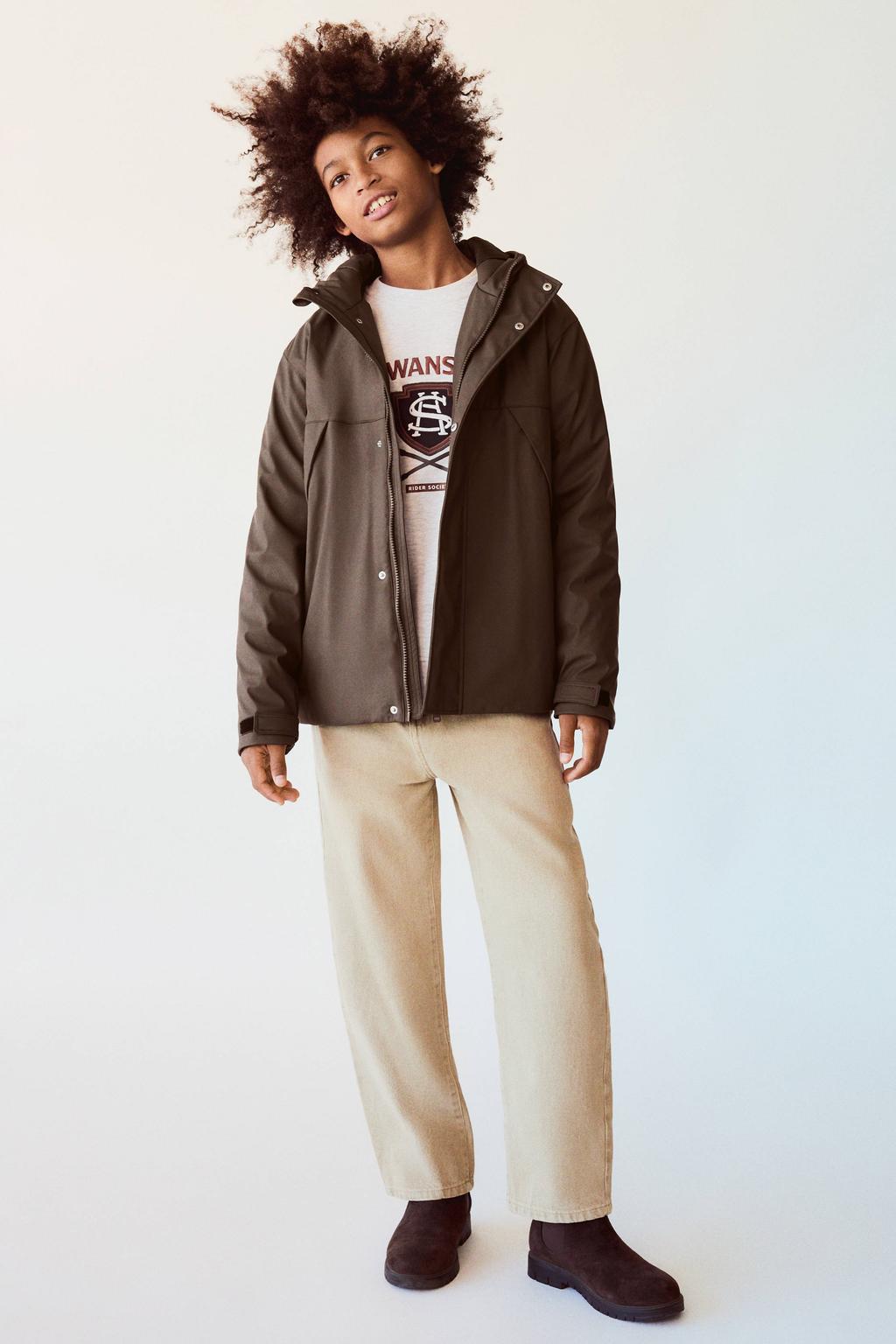 Mango Kids ballon barrel jeans - beige