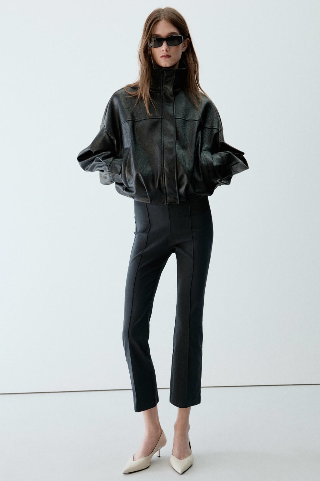 Mango flared broek - zwart