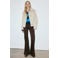Mango high waist flared jeans - bruin