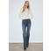 Mango high waist flared jeans - medium blue denim