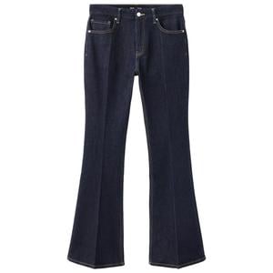 flared jeans - dark blue denim