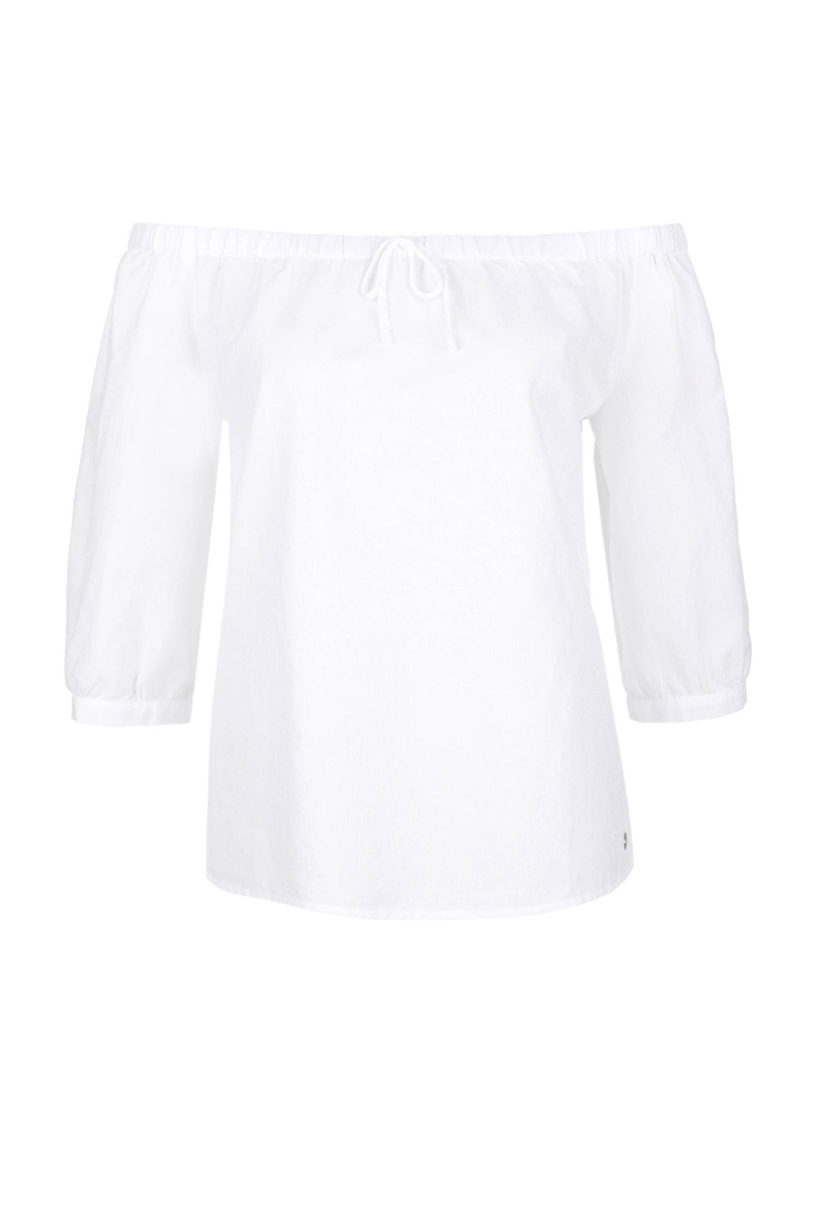 white cotton off the shoulder blouse