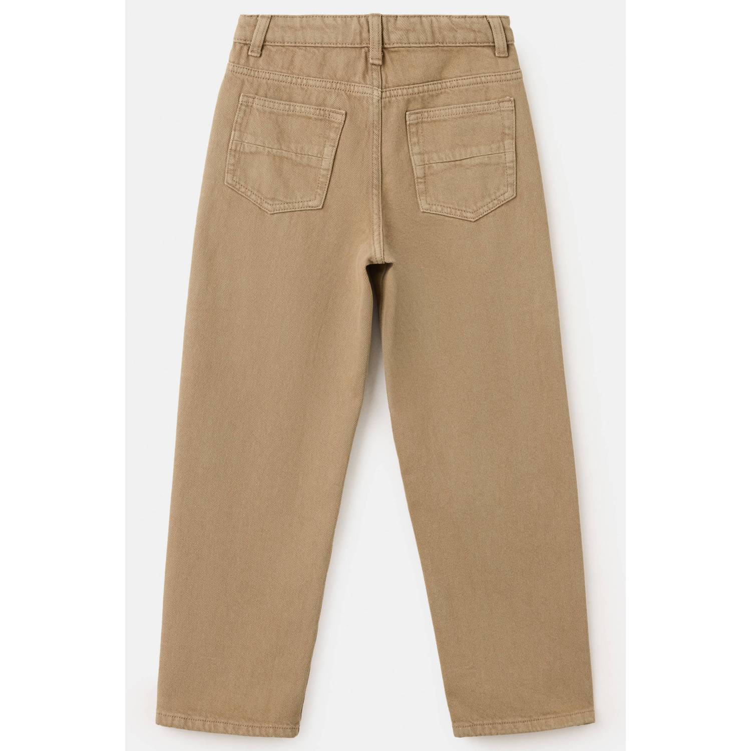 Mango Kids straight leg regular fit jeans beige