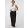 VERO MODA CURVE Plus Size wide leg corduroy casual broek - donkerbruin