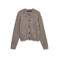 VERO MODA CURVE Plus Size gebreid vest met wol - lichtbruin