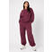 NOISY MAY Curve Plus Size loose fit casual broek - donkerrood