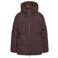 NOISY MAY Curve Plus Size gewatteerde winterjas - donkerbruin