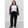 VERO MODA CURVE Plus Size barrel casual broek - zwart