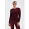 Lady Day kanten T-shirt - donkerrood