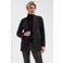 Lady Day travelstof regular fit blazer met zebraprint - donkerbruin/zwart