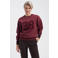 Lady Day sweater met tekst - donkerrood