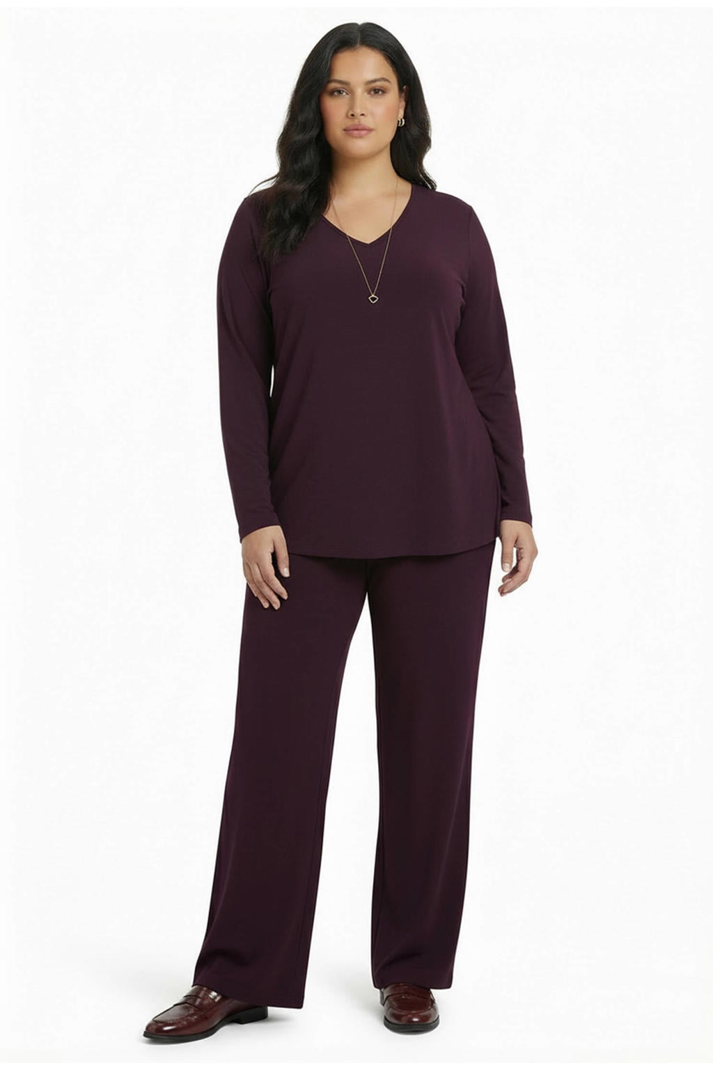 YOEK Plus Size singlet - paars