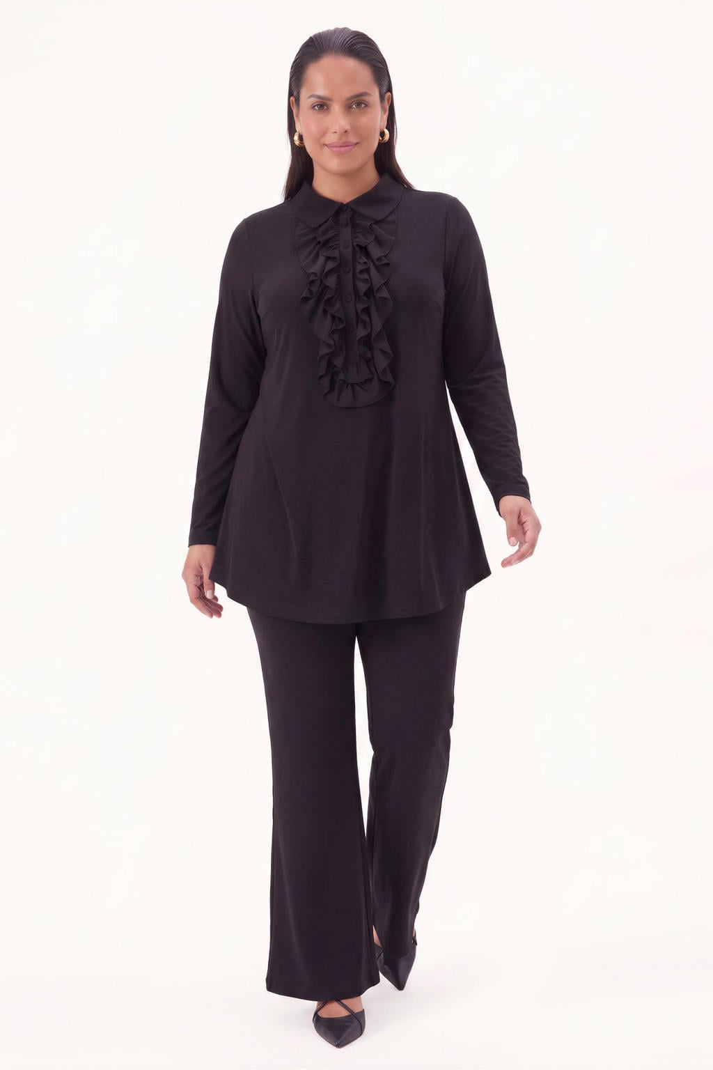 YOEK Plus Size broek - zwart