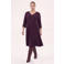 YOEK Plus Size jurk - paars