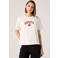 Levi's T-shirt met borduursels - ecru