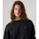 Levi's katoenen sweater met logo - zwart