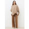 Caroll wollen poncho - lichtbruin