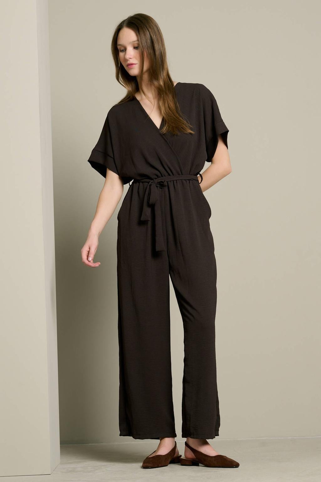 LOLALIZA jumpsuit - donkerbruin