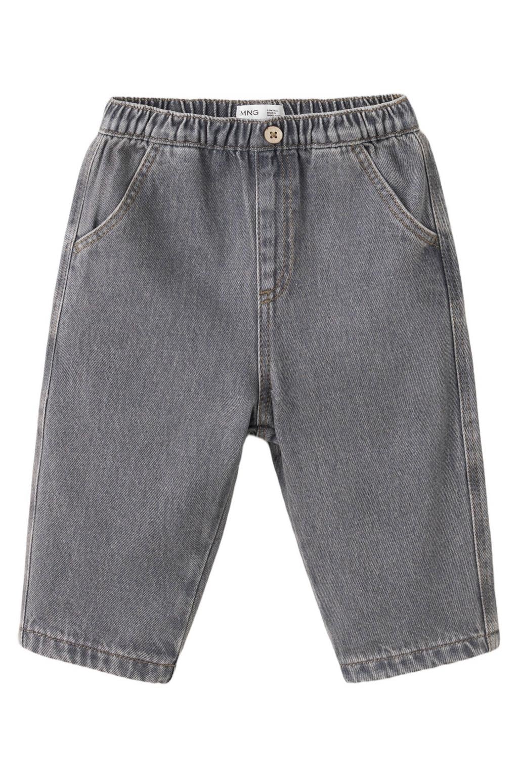 Mango Kids straight leg jeans - grijs