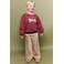 Mango Kids sweater met tekst - rood