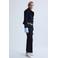 Mango wide leg broek - zwart