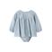Mango Kids korte A-lijn jurk met borduursels - blauw