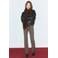 Mango pied-de-poule flared broek - bruin