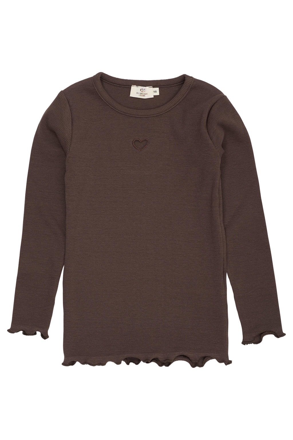 Copenhagen Colors longsleeve - donkerbruin