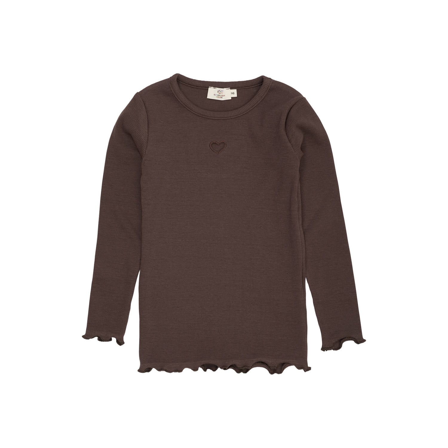 Copenhagen Colors longsleeve donkerbruin