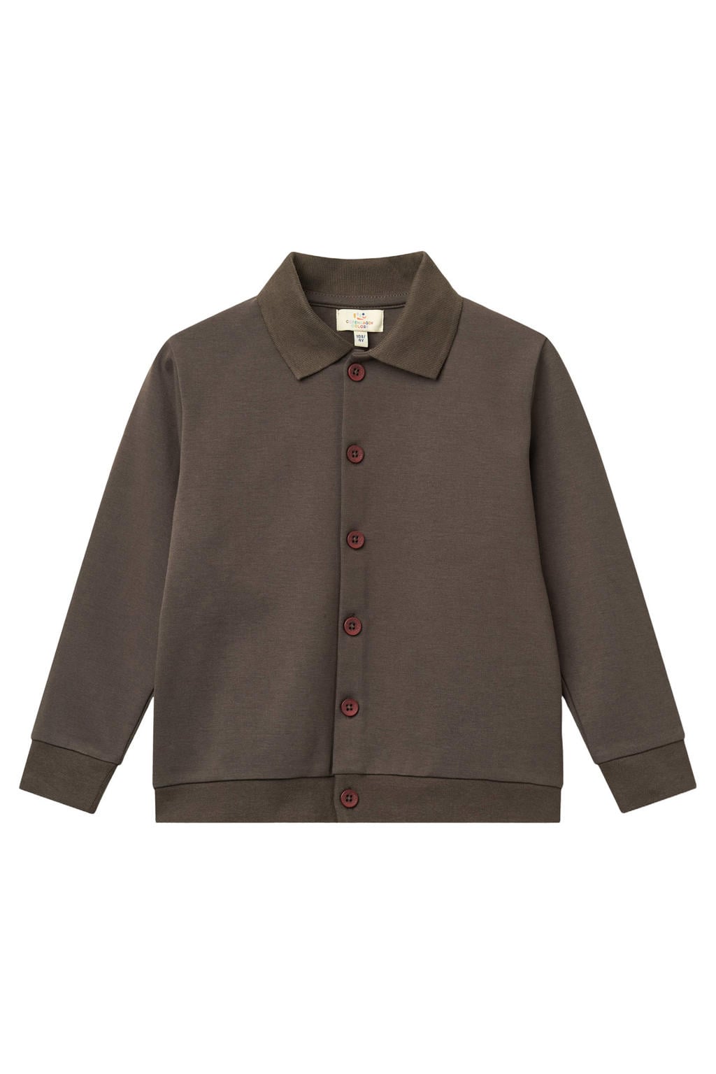 Copenhagen Colors sweatvest - donkerbruin