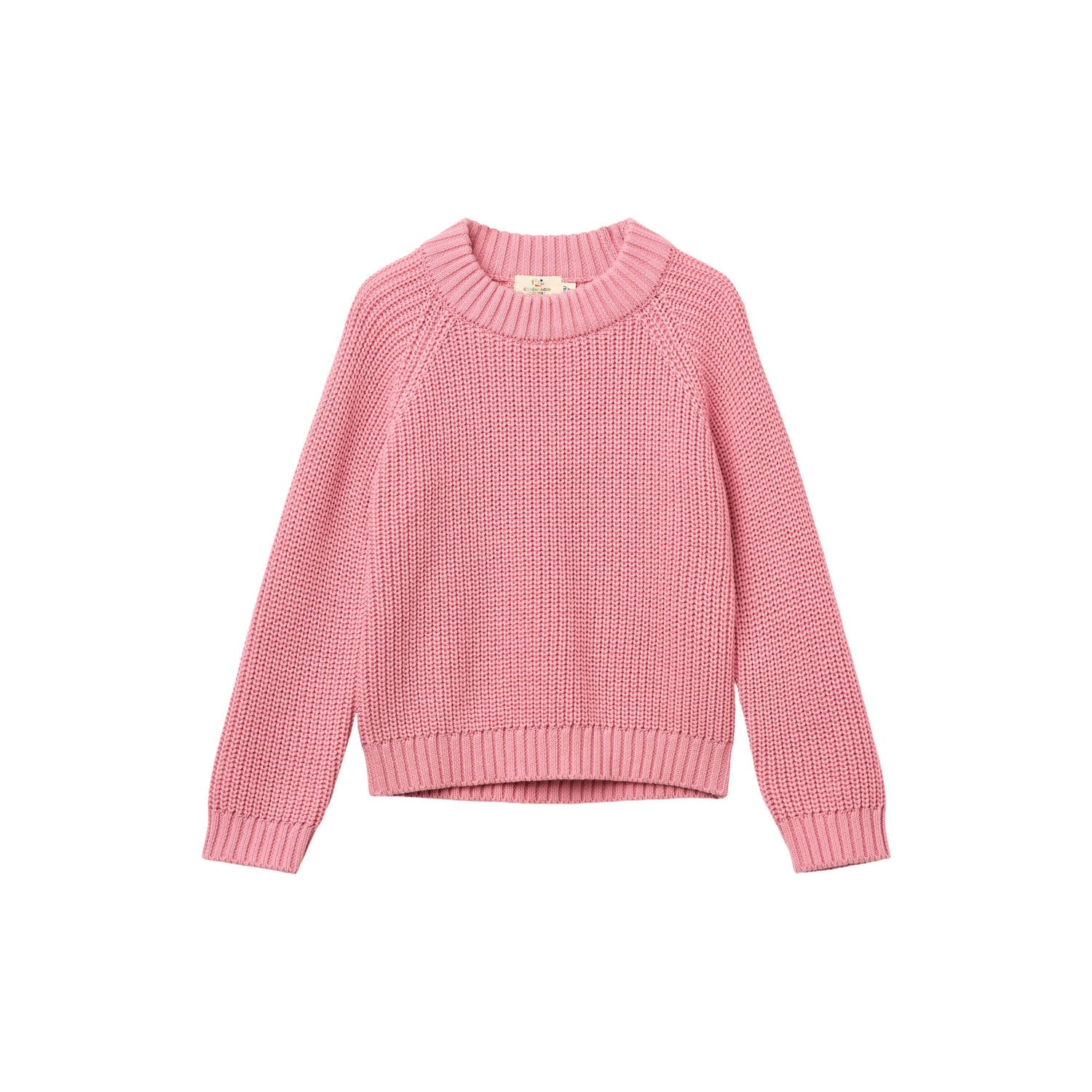 Copenhagen Colors katoenen gebreide trui roze