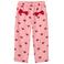 Copenhagen Colors straight leg casual broek met hartjes - roze/rood